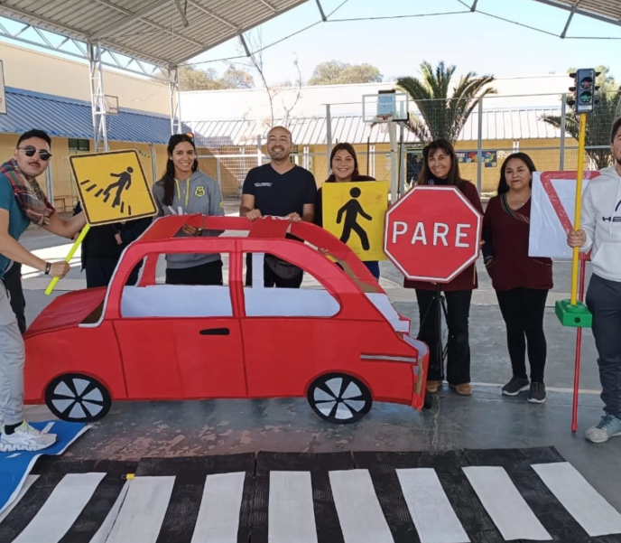 Escuela María Luz Lanza Pizarro refuerza la seguridad vial con circuito educativo