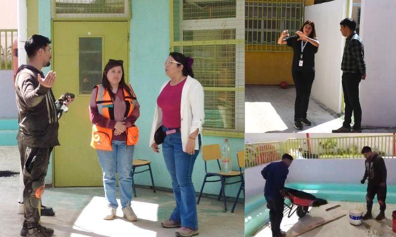 SLEP Atacama supervisa avances de obras de conservación en jardines infantiles de Copiapó