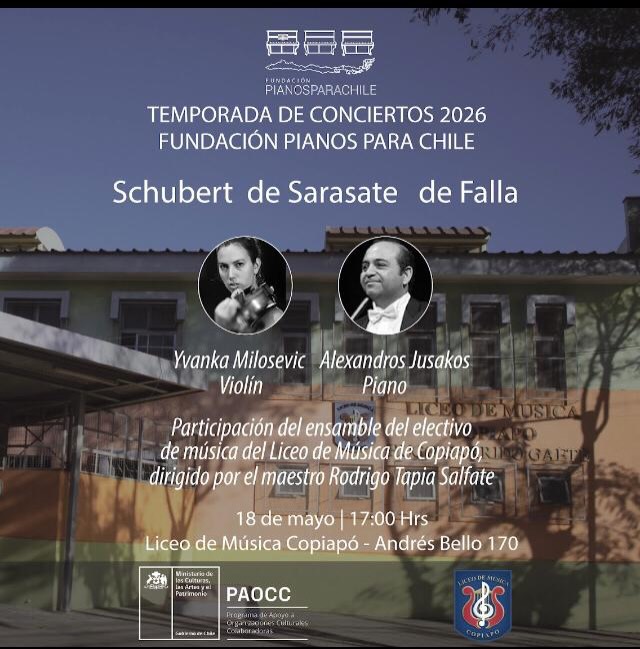 Liceo de Música de Copiapó realizará concierto junto a destacados músicos invitados