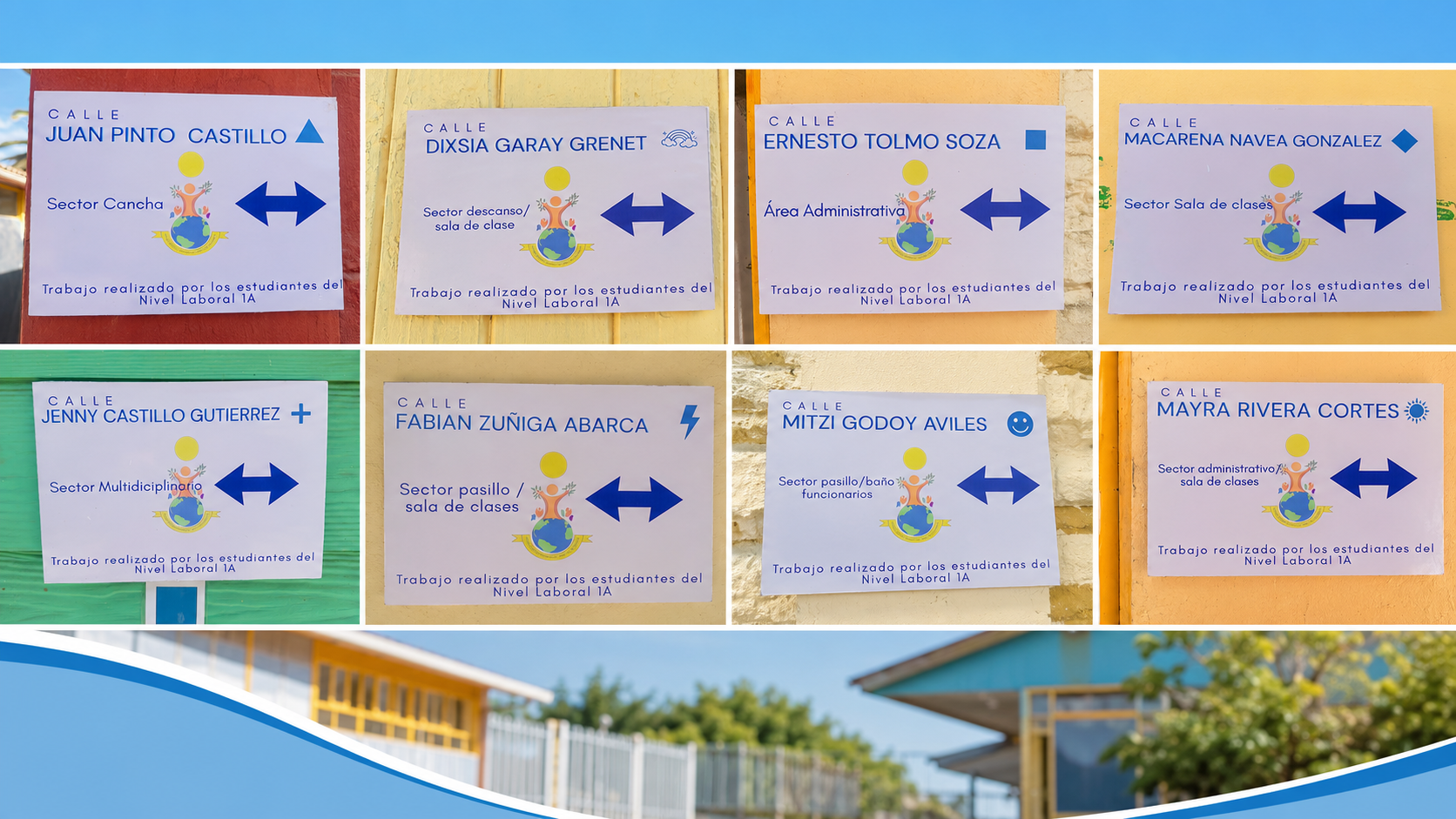 Con proyecto de señalética escuela José Luis Olivares rinde homenaje a integrantes que dejaron huella en su comunidad educativa